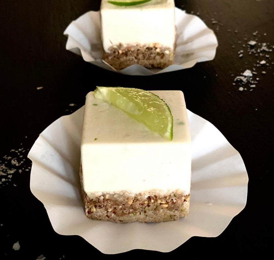 Gluten-free Raw Vegan Coconut Lime mini desserts