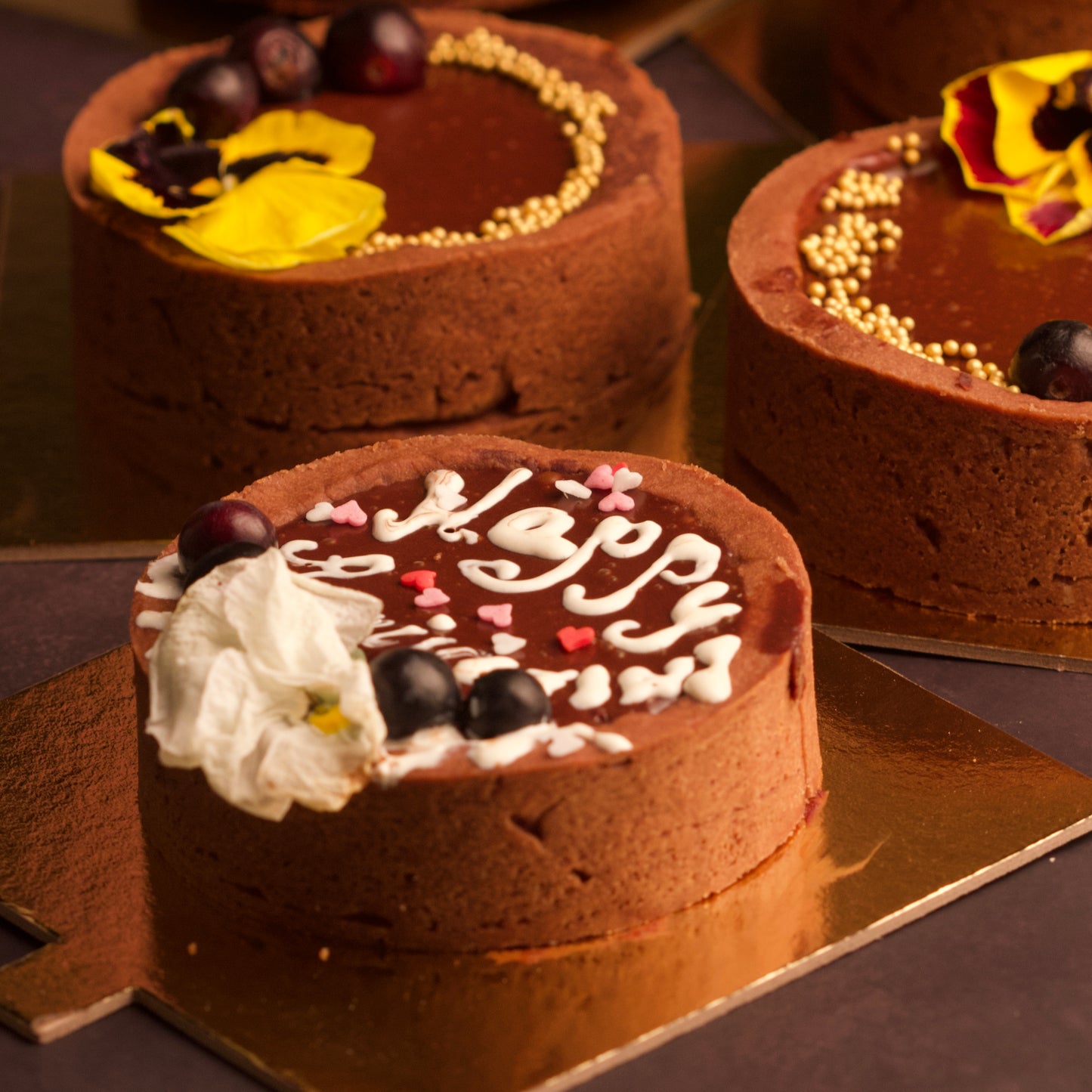 Low Calorie Double chocolate blueberry tea cakes